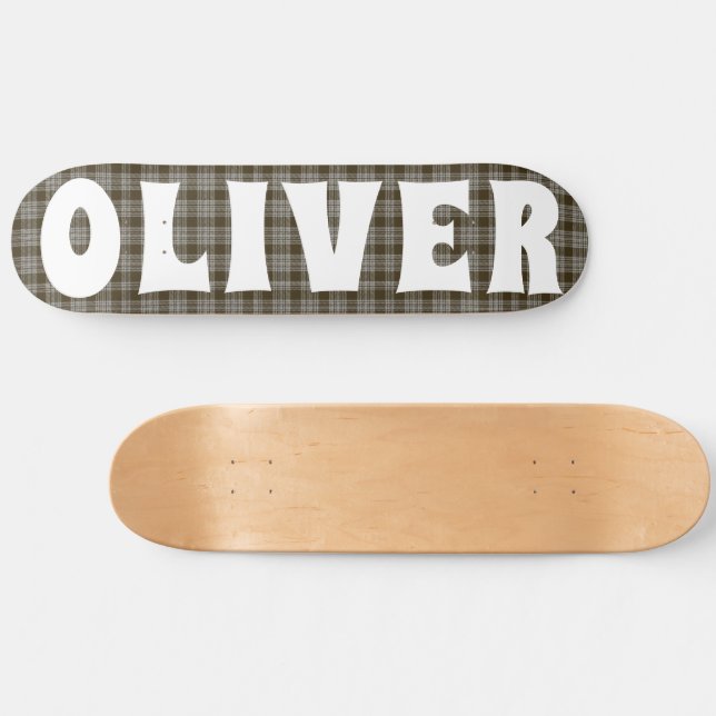 Skateboard damier écossais écossais (Horz)