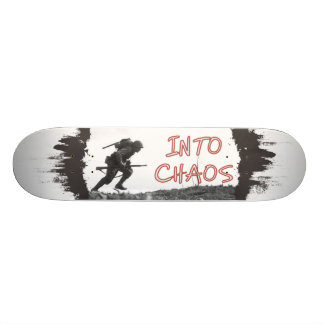 Skateboard Dans le chaos - planche à roulettes de Paul Ison