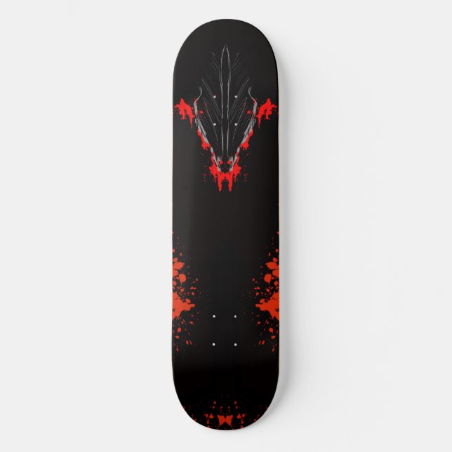 Skateboard Dark Anime Fantasy Crow and Demon Art (Recto)
