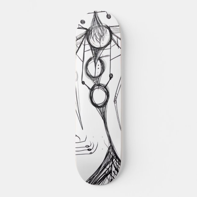 Skateboard Dark Anime Fantasy Crow and Demon Art (Recto)