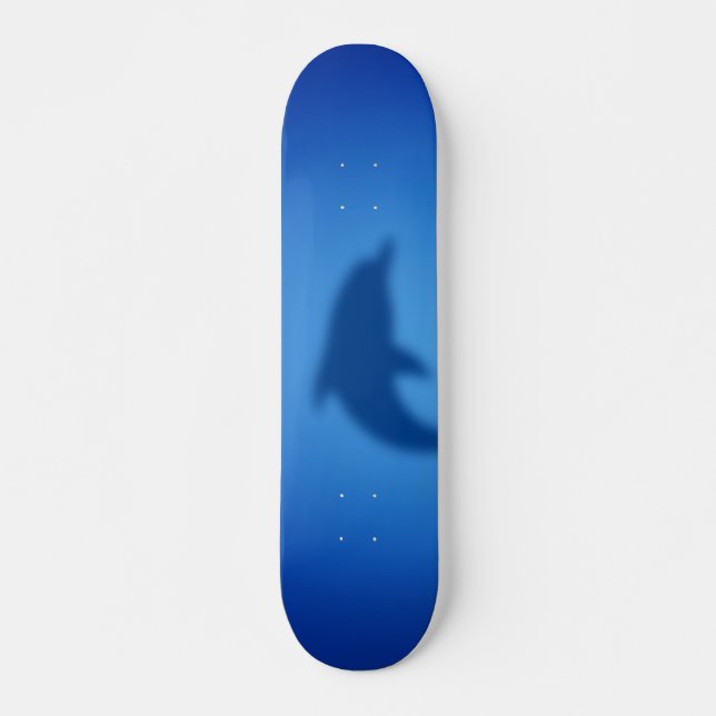Skateboard Dauphin bleu (Devant)