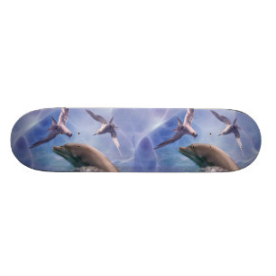 Skateboard Dauphins et oiseaux de plongée