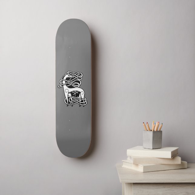 Skateboard de cerfs celtiques/nordiques (Art mural)