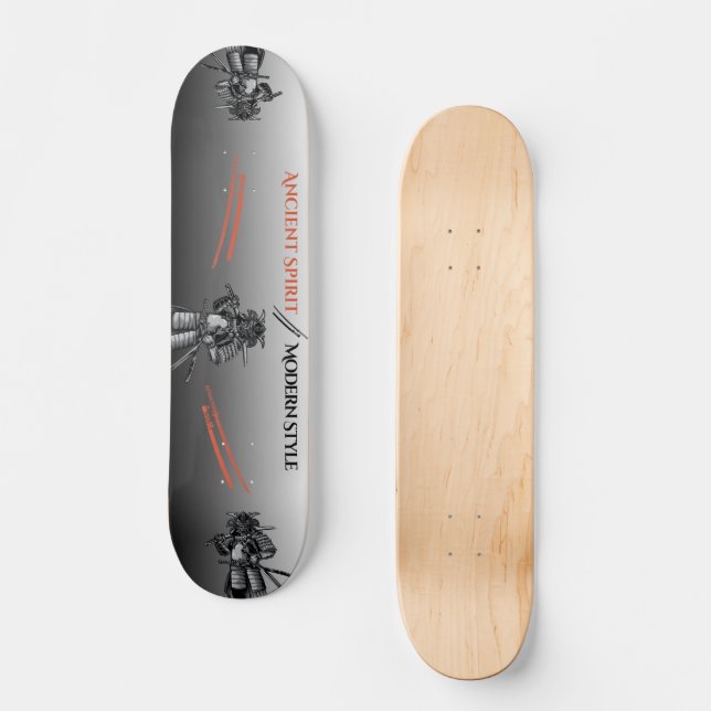 Skateboard de guerrier samouraï (Recto)
