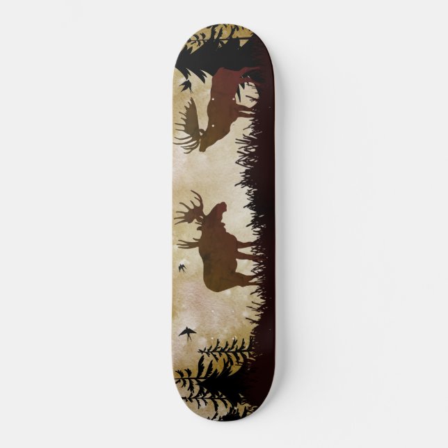 Skateboard de la faune de Moose Forest (Recto)