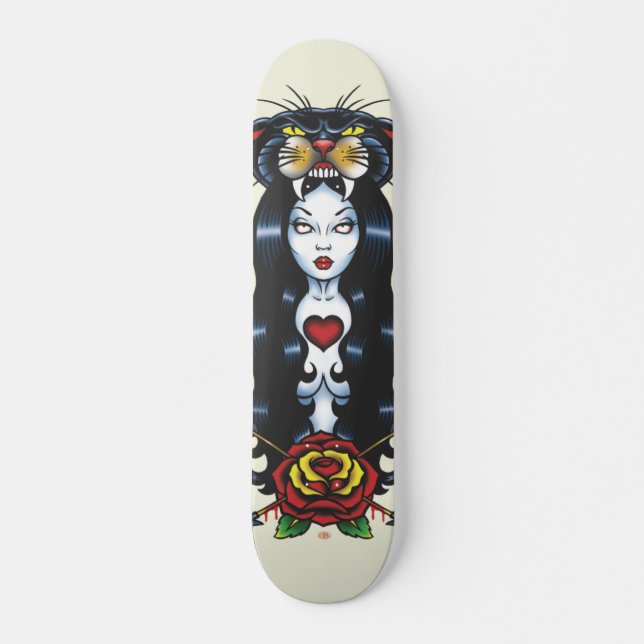 Skateboard 'de ziener' (Devant)
