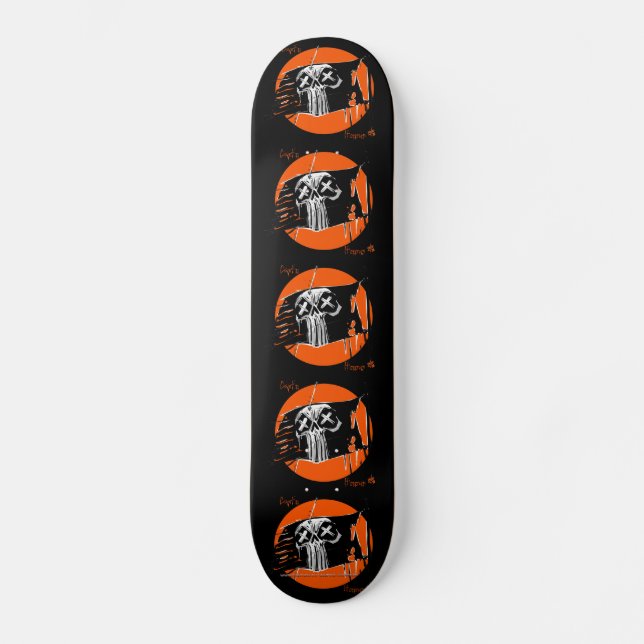 Skateboard Deck Blackest Flag (Recto)