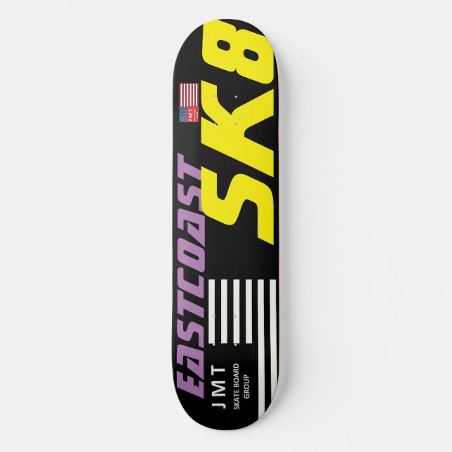 Skateboard Deck de planche à roulettes EASTCOAST SK8 8 1/2" (Recto)