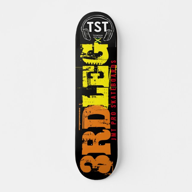 Skateboard Deck de planche à roulettes JMT 3RD LEG, 7¾" (Devant)