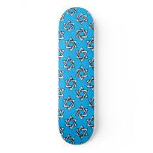 Skateboard Deck Judaica - Cadeaux - Etoiles juives