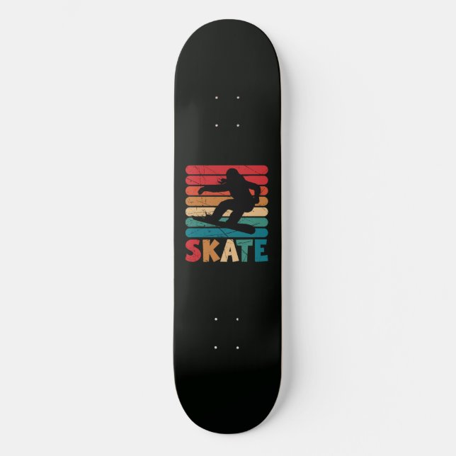 Skateboard Déclaration noire  (Recto)