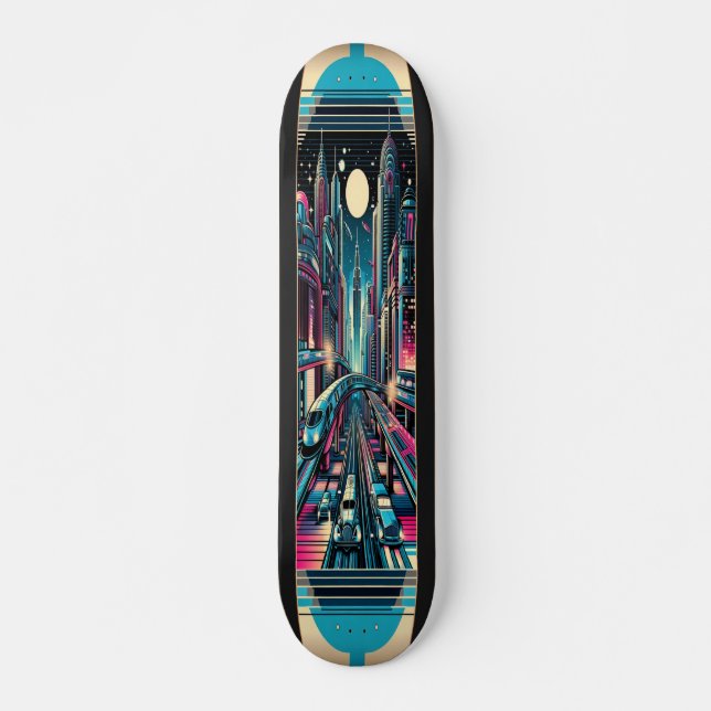 Skateboard Deco Metropolis Deck (Devant)
