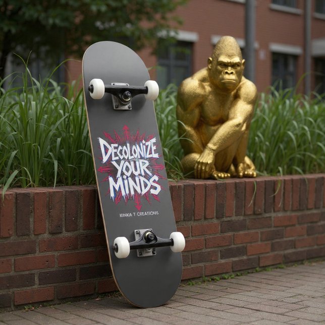 Skateboard Décolonisez Vos Esprits (Points) (Créateur téléchargé)