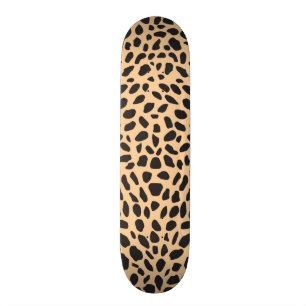 Skateboard Décor de guépard de peau