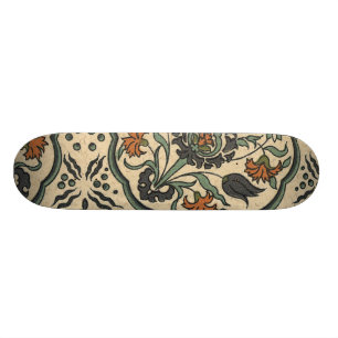 Skateboard Décor Floral Perse Carrelage