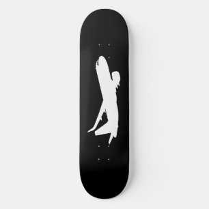 Skateboard Décor noir en silhouette de la ligne de réaction d