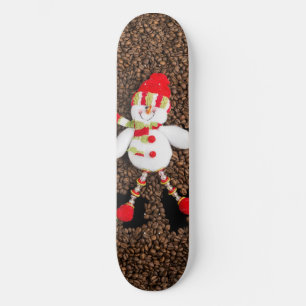 Skateboard Décoration de bonhomme de neige de Noël
