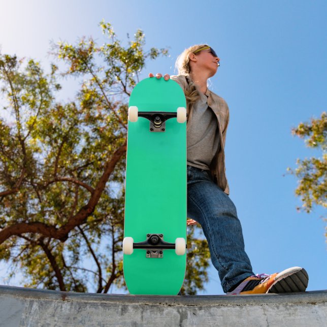 Skateboard Dégradé de vert de printemps (Extérieur 1)