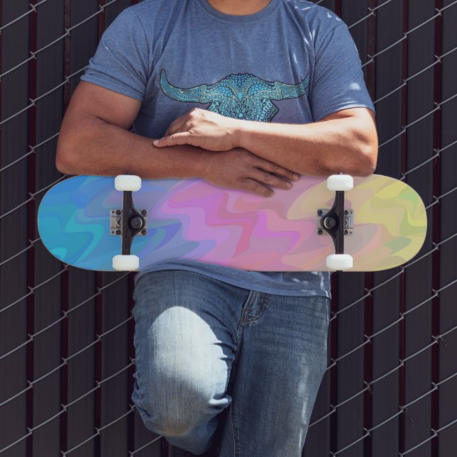 Skateboard Dégradé ondulé (Extérieur 3)