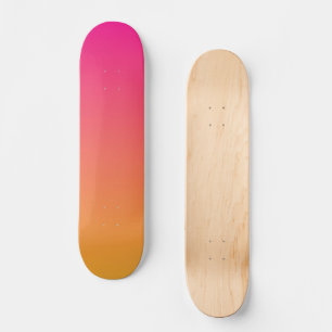 Skateboard dégradé rose et orange
