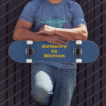 Skateboard Deja Vu Bleu Saison Printemps Couleur Solide<br><div class="desc">Skateboard Deck et populaire slogan skateboard texte typographie Artistry In Motion imprimé avec l'illustration Deja Vu Blue Spring Season Solid Color et sélectionnez la collection de produits par TheFabricSeal print on demand shop à Zazzle.com #ZazzleMade https://www.zazzle.com/store/thefabricseal TheFabricSeal ©️ Original. Cette phrase Deja Vu a une association avec le sentiment que...</div>