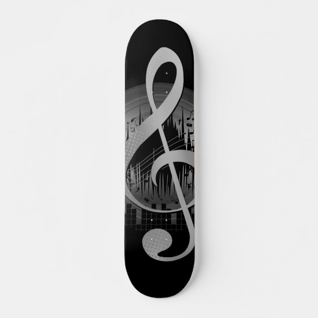 Skateboard Délicat Tune - Argent (Devant)