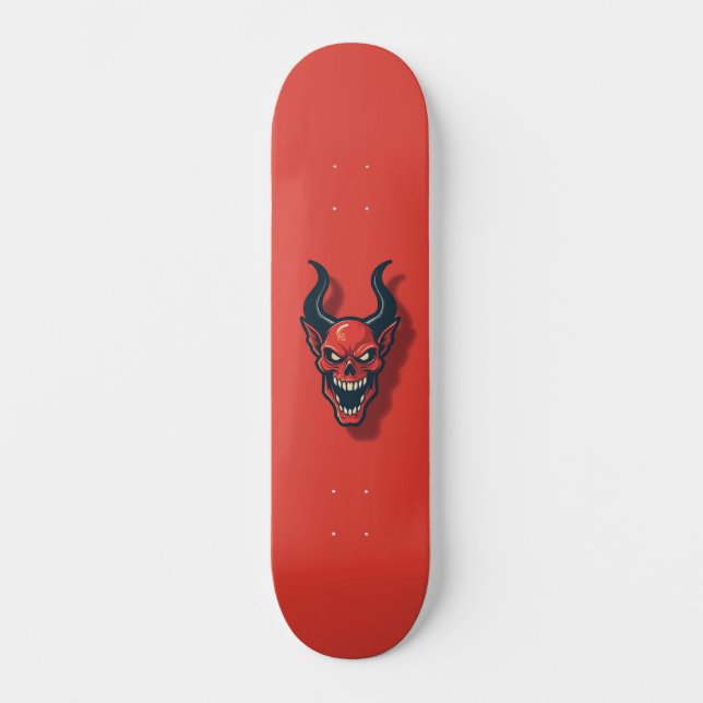 Skateboard Démoniaque rouge  (Recto)