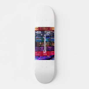 Skateboard Des dessins textiles guatémaltèques.