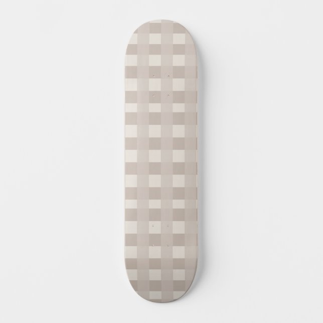 Skateboard Design carreau minimal beige (Recto)
