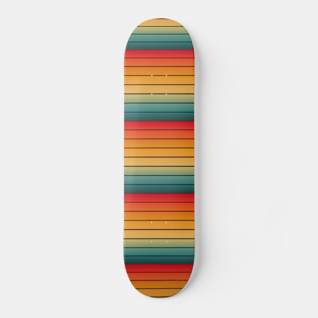 Skateboard design couleur coucher de soleil (Recto)