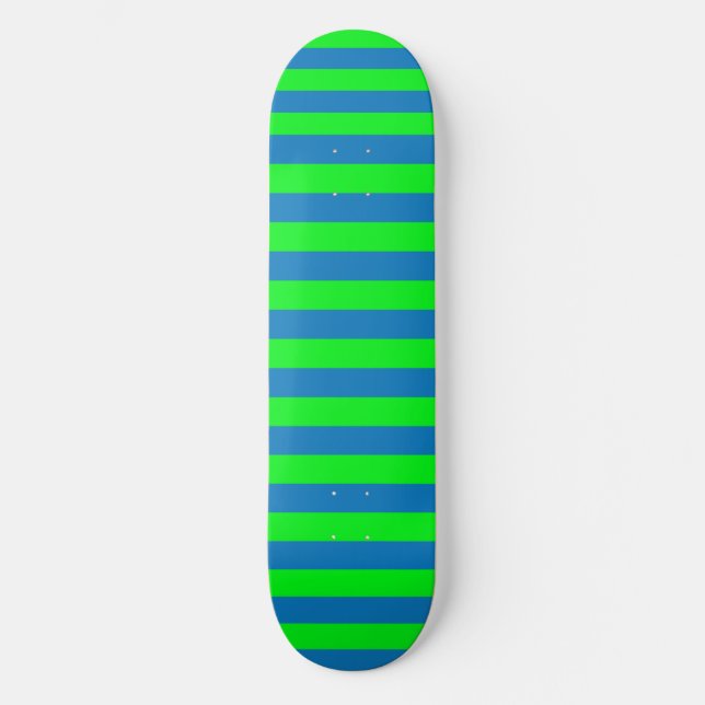 Skateboard Design de bandes bleues et vertes (Recto)