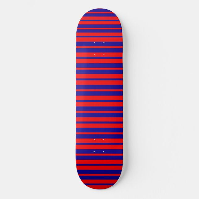 Skateboard Design de bandes rouges et bleues (Recto)