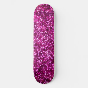 Skateboard Design de Parties scintillant rose pâle