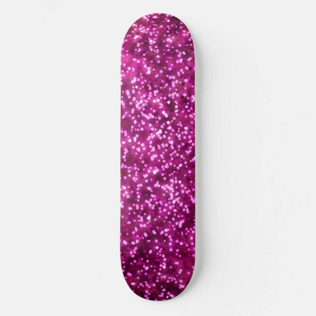 Skateboard Design de Parties scintillant rose pâle (Recto)