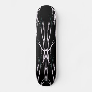 Skateboard Design de tatouage tribal du crâne de cerf - blanc