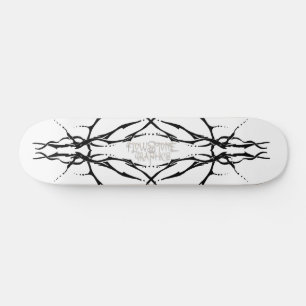 Skateboard Design de tatouage tribal du crâne de cerf - noir 