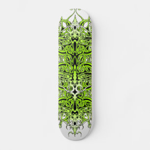 Skateboard Design de tatouage Tribal Personnalisé Vert
