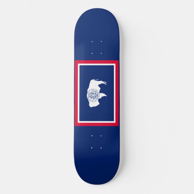 Skateboard Design du drapeau d'état du Wyoming (Recto)