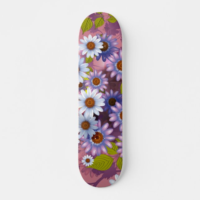 Skateboard Design floral 1 (Devant)