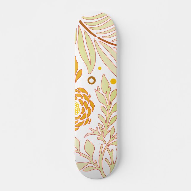 Skateboard Design floral 19 (Devant)