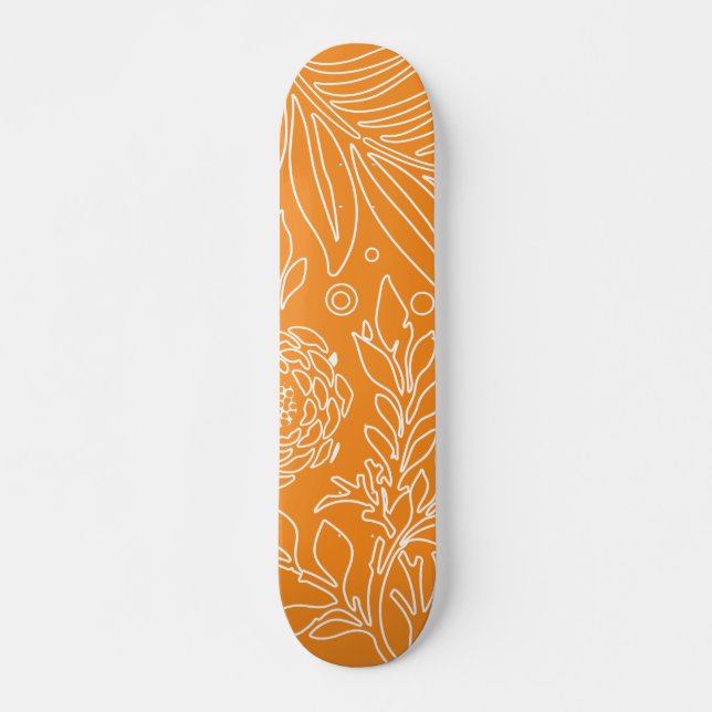 Skateboard Design floral 35 (Devant)