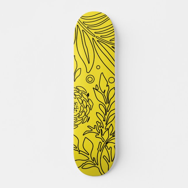 Skateboard Design floral 36 (Devant)