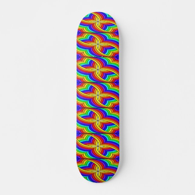 Skateboard Design floral multicolore (Devant)