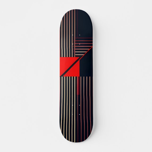 Skateboard Design graphique rétro élégant (Devant)