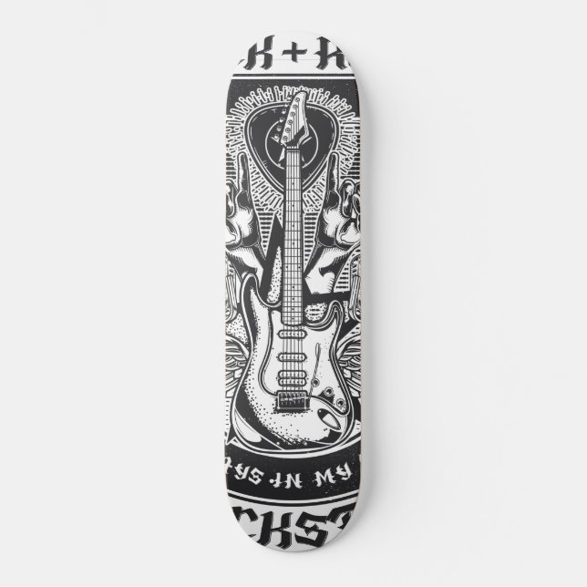 Skateboard Design Guitar Rock (Recto)
