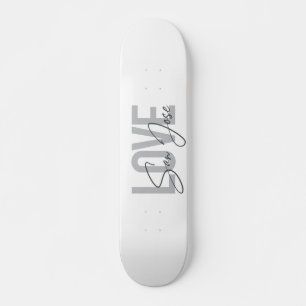 Skateboard Design moderne, simple, chic, cool Love San Jose