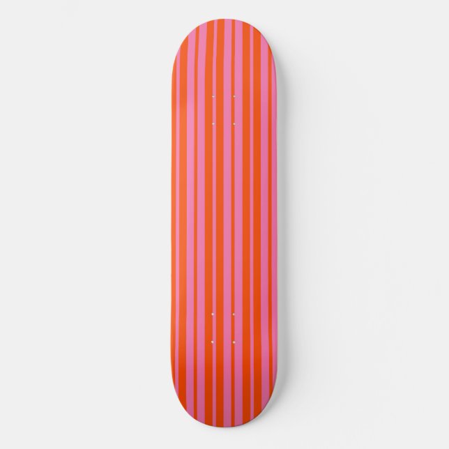 Skateboard Design Motif Orange Rose (Recto)