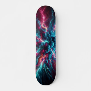 Skateboard design néon cool