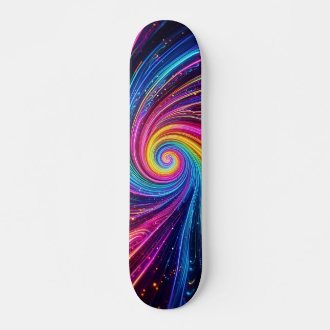 Skateboard design néon cool (Devant)