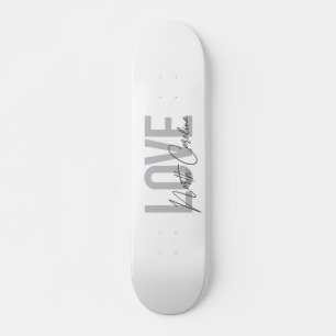 Skateboard Design urbain simple, moderne, Amour Caroline du N